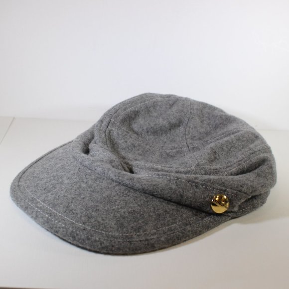 JUICY COUTURE Grey Gray Wool Blend Cap hat - Picture 6 of 8